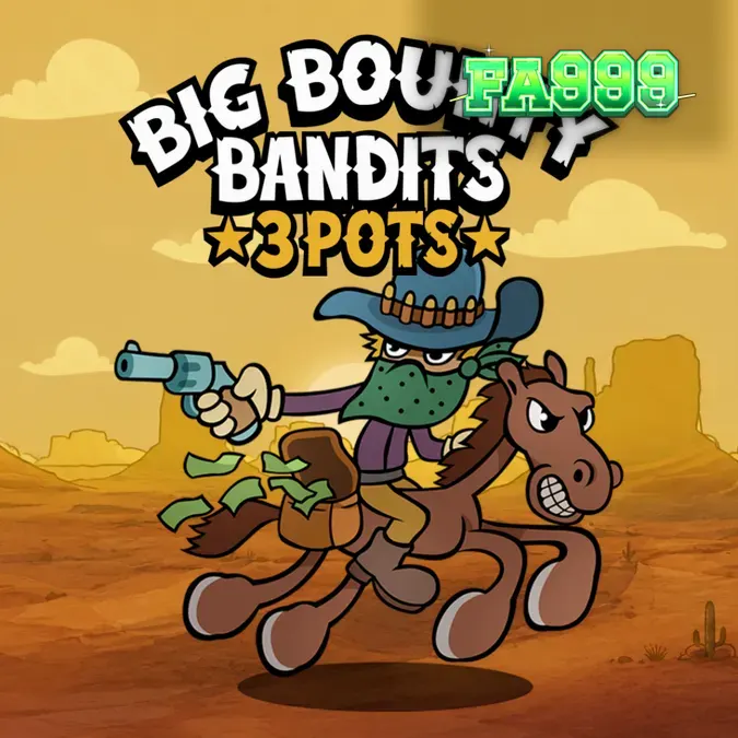 Big Bounty Bandits 3 Pots স্লটের কার্টুনধর্মী ওয়েস্টার্ন থিম এবং গ্রিড ইন্টারফেস